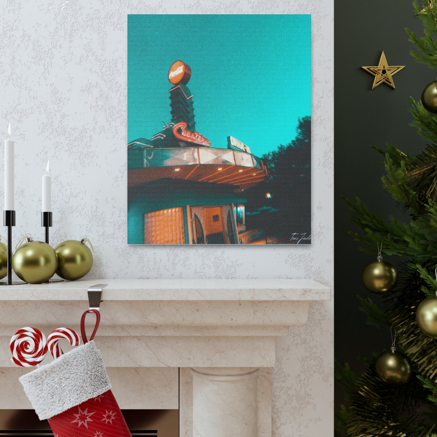Coasters Drive In - Canvas Gallery Wraps