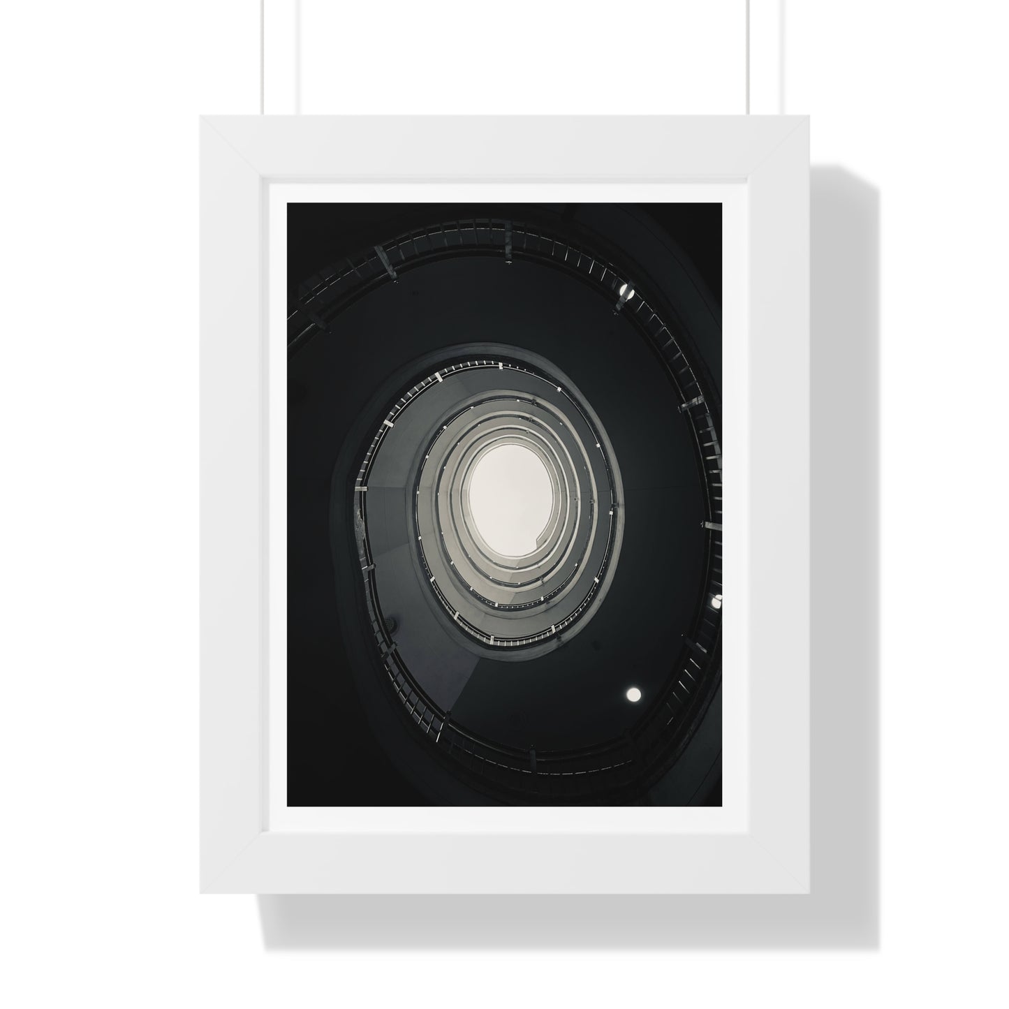 Spiral Staircase - Framed Vertical Poster