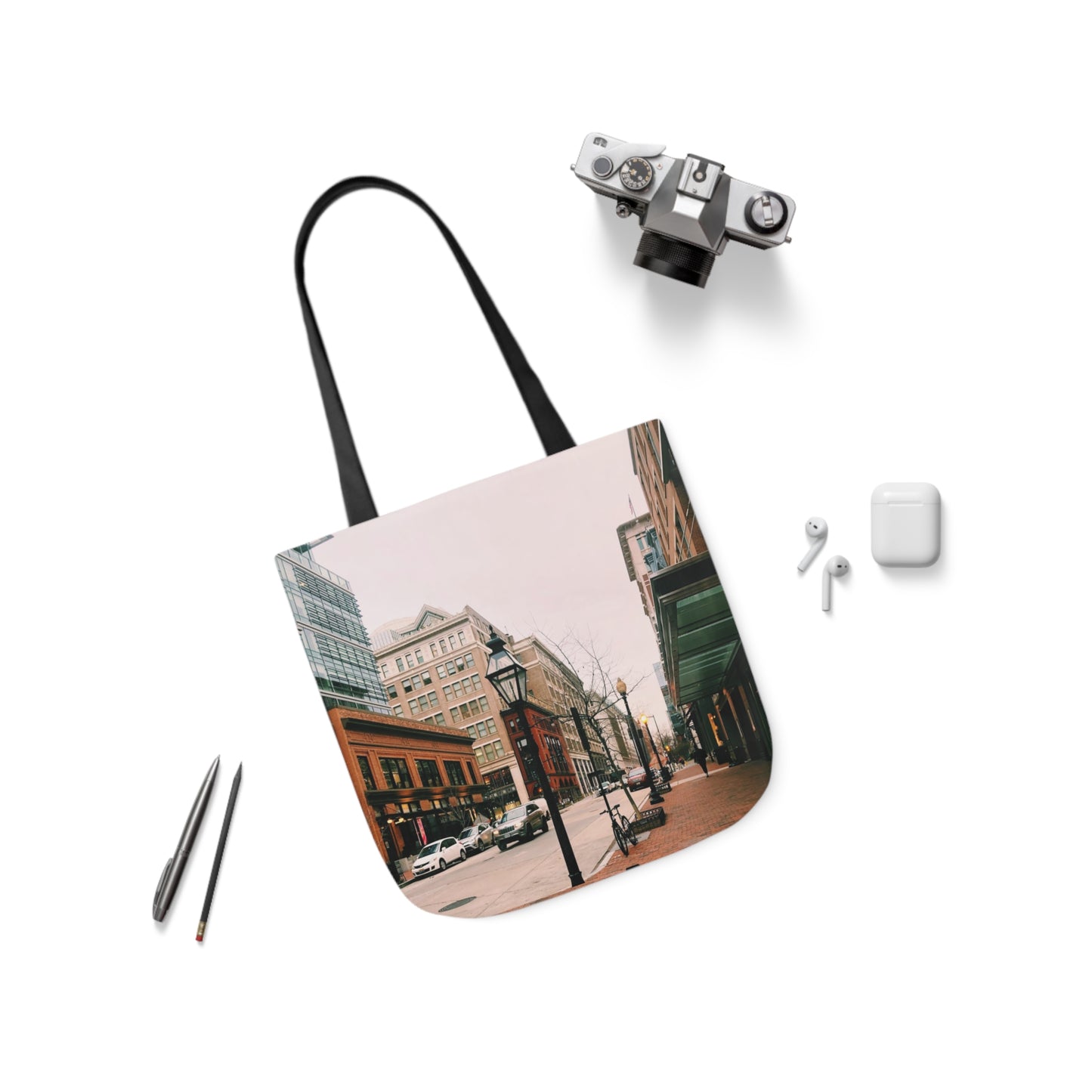 Eleventh Street - Canvas Tote Bag (Men), 5-Color Straps