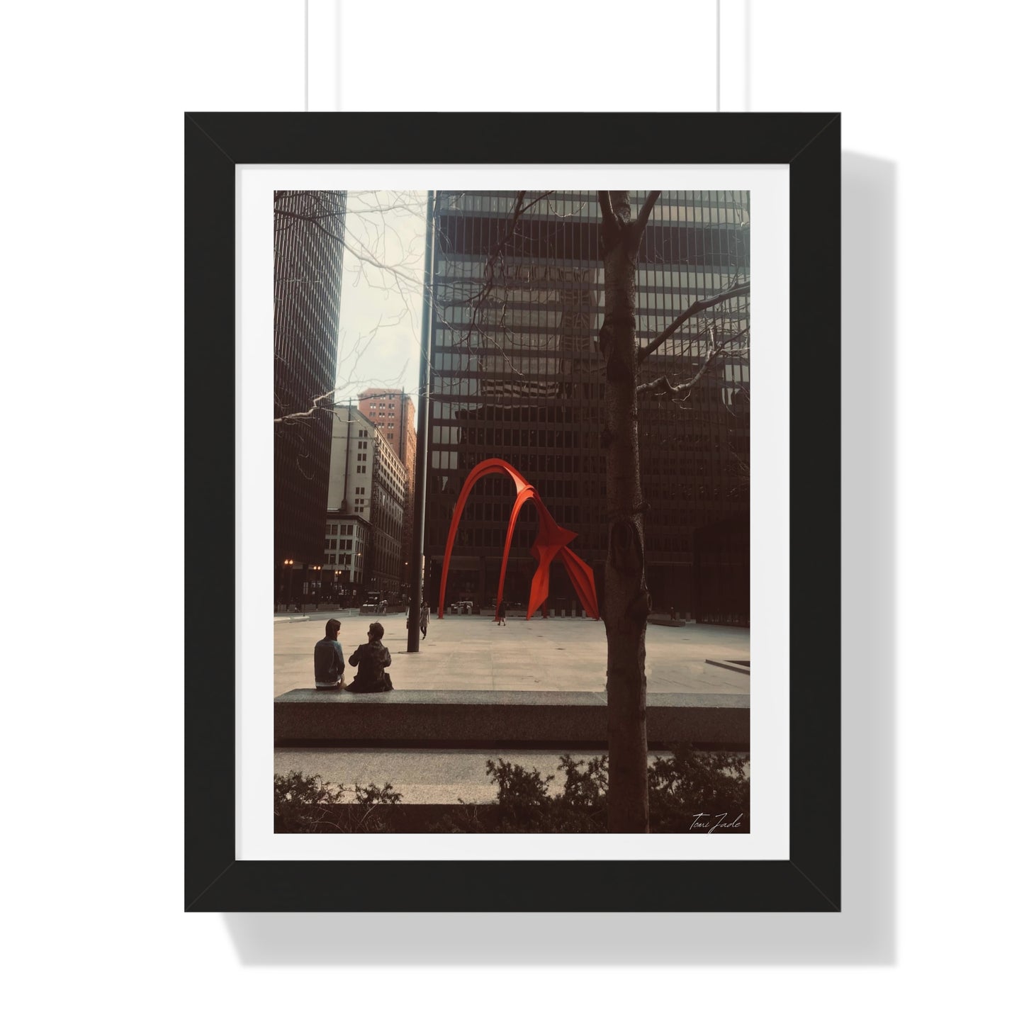 Calder Red - Framed Vertical Poster