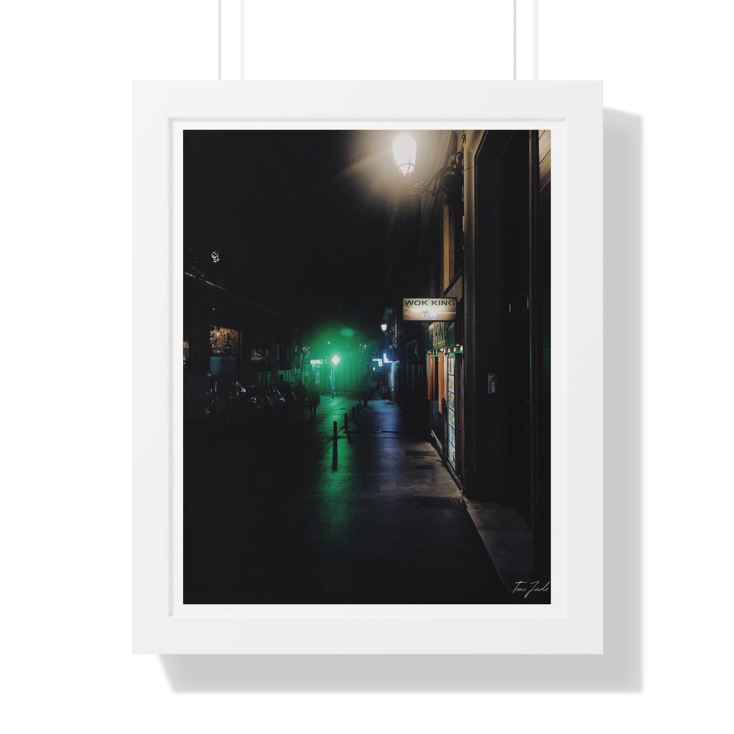Night in Madrid - Framed Vertical Poster
