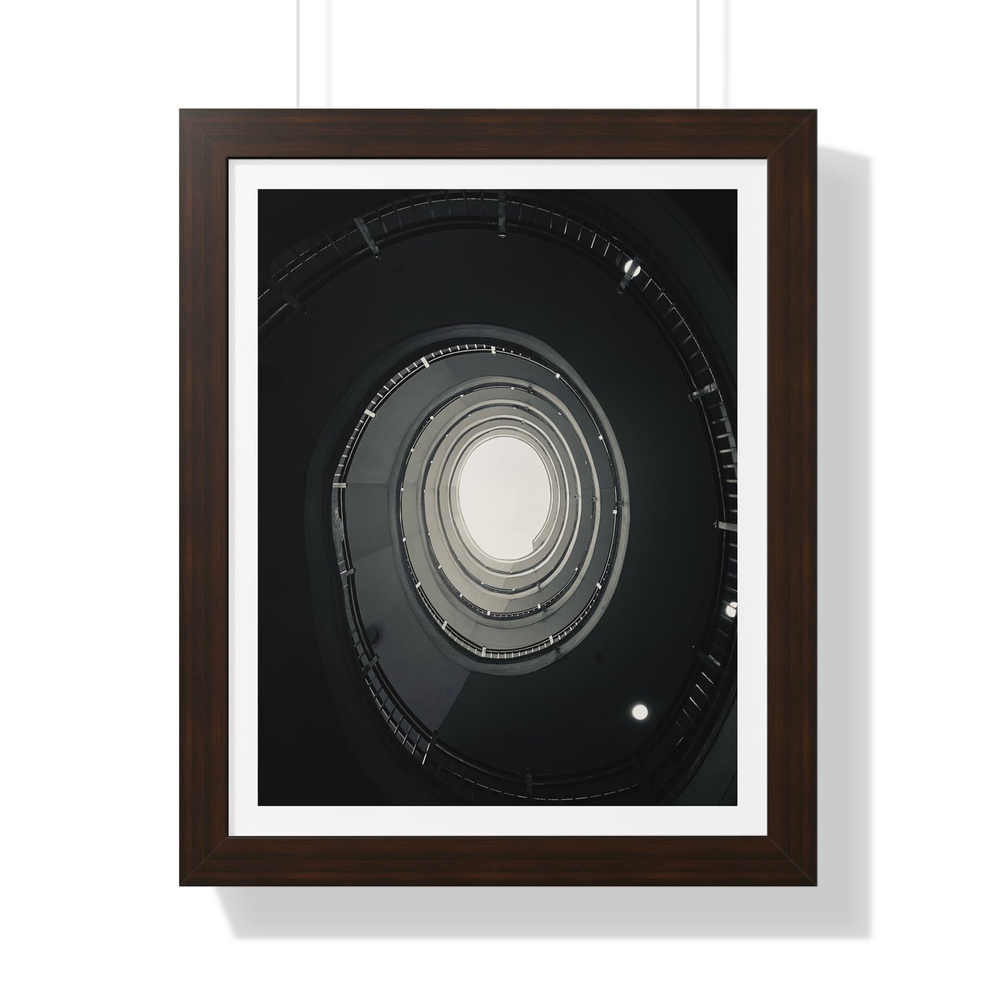 Spiral Staircase - Framed Vertical Poster