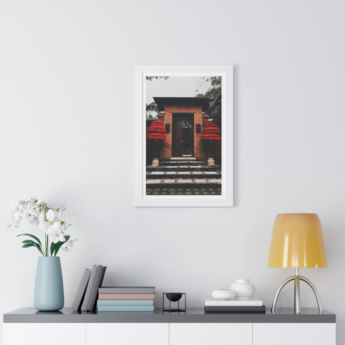 Indonesian Entrance - Framed Vertical Poster