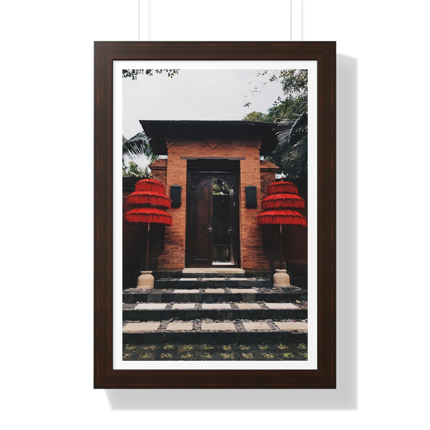 Indonesian Entrance - Framed Vertical Poster