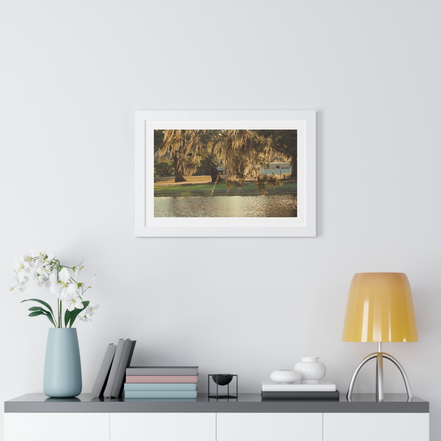 A Golden Park - Framed Horizontal Poster