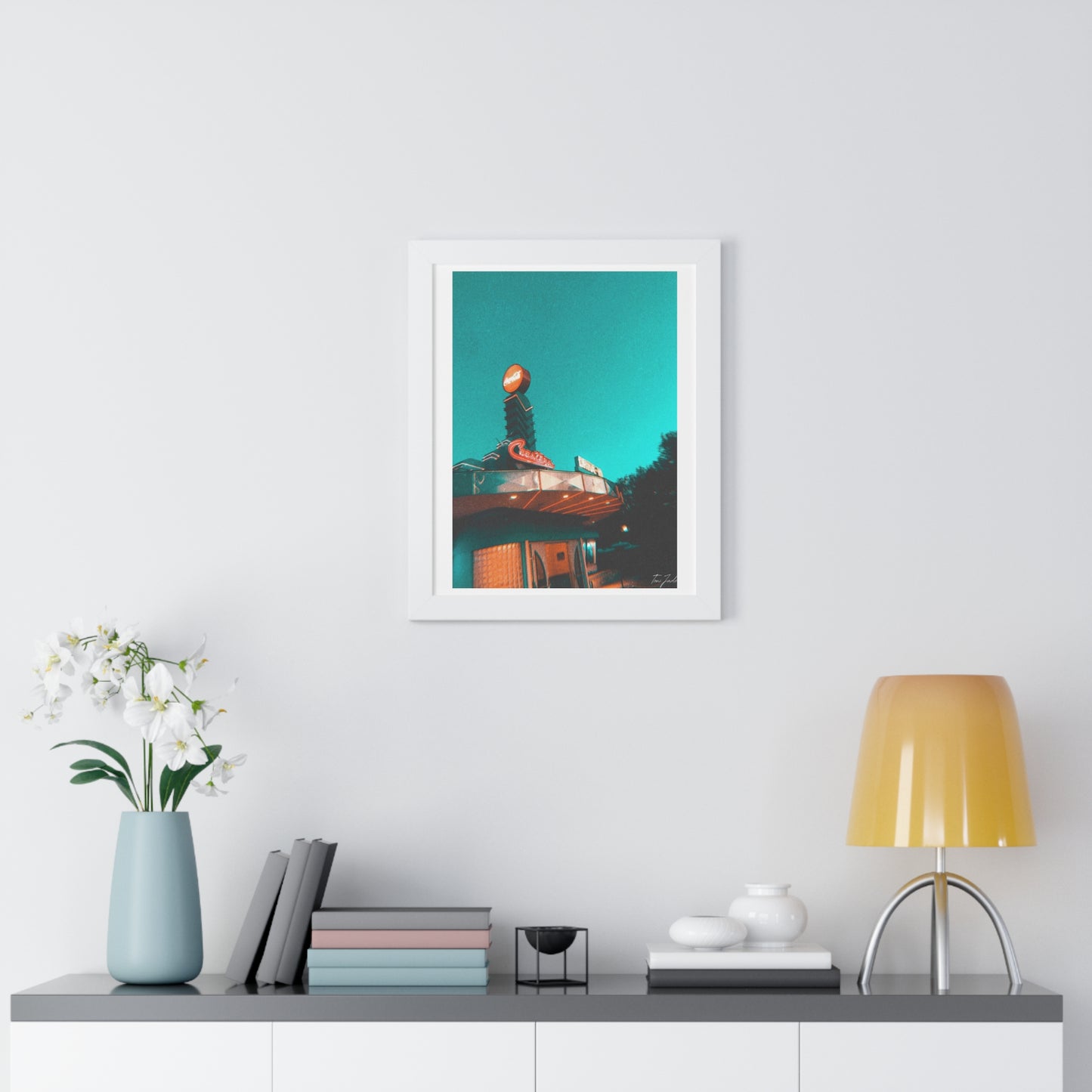 Coasters Drive In - Framed Vertical Poster