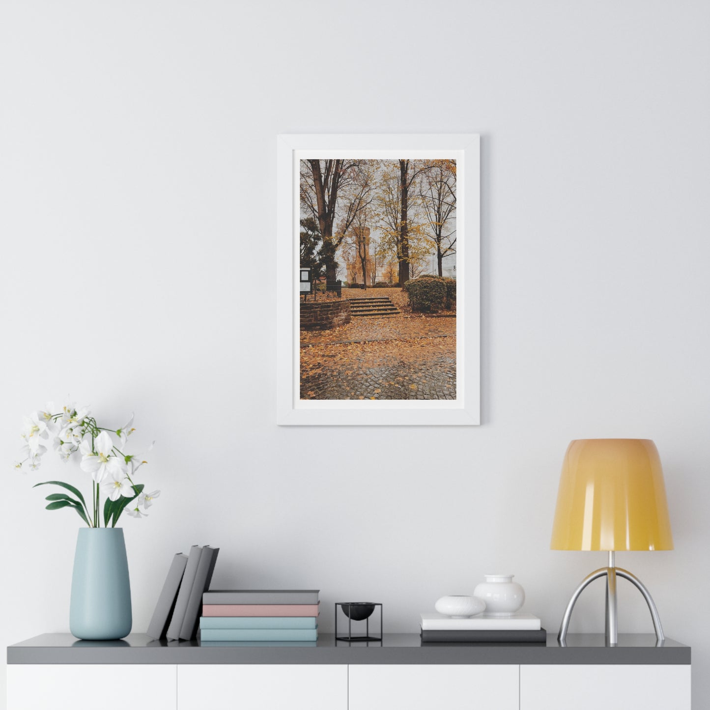Fall in Germany - Framed Vertical Poster