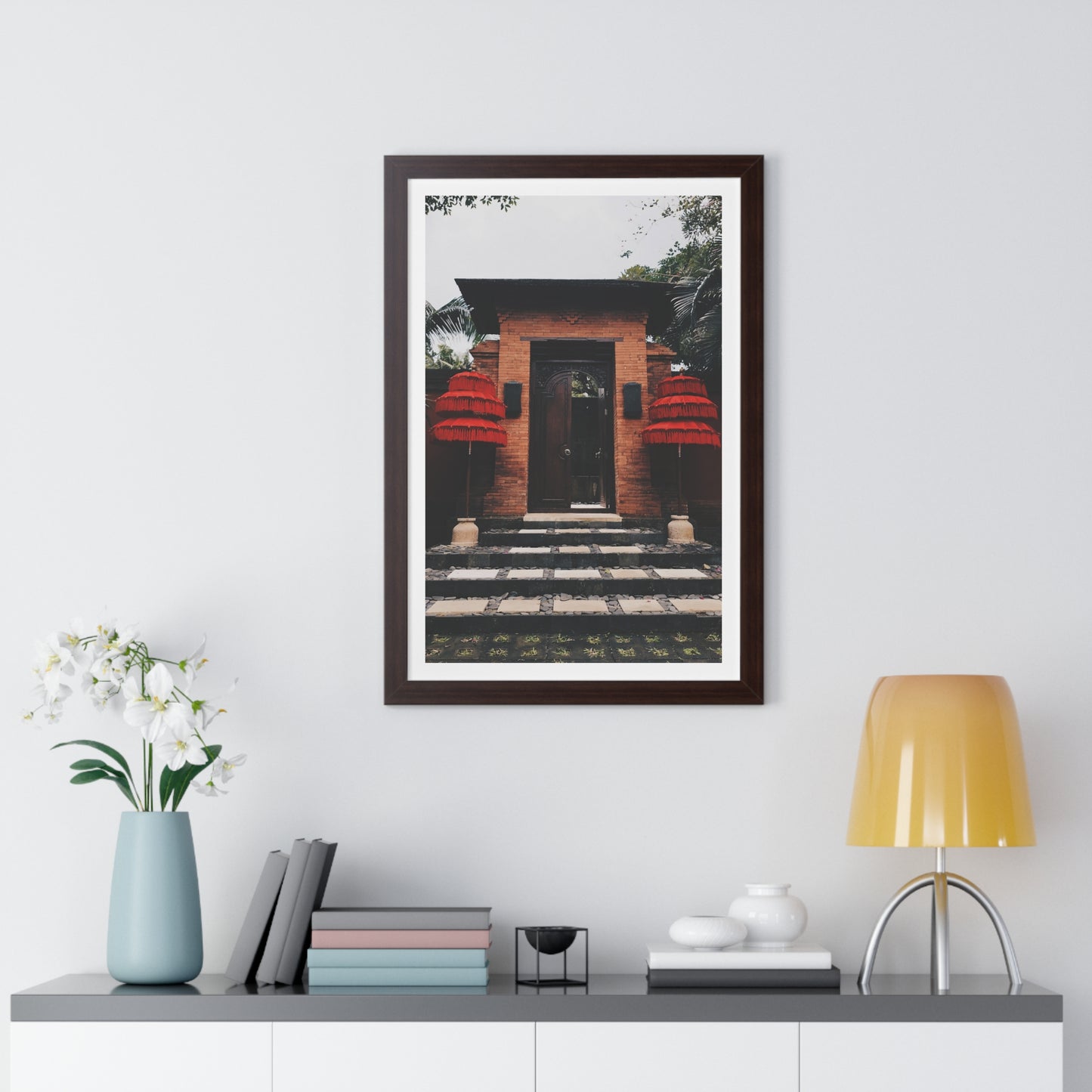 Indonesian Entrance - Framed Vertical Poster