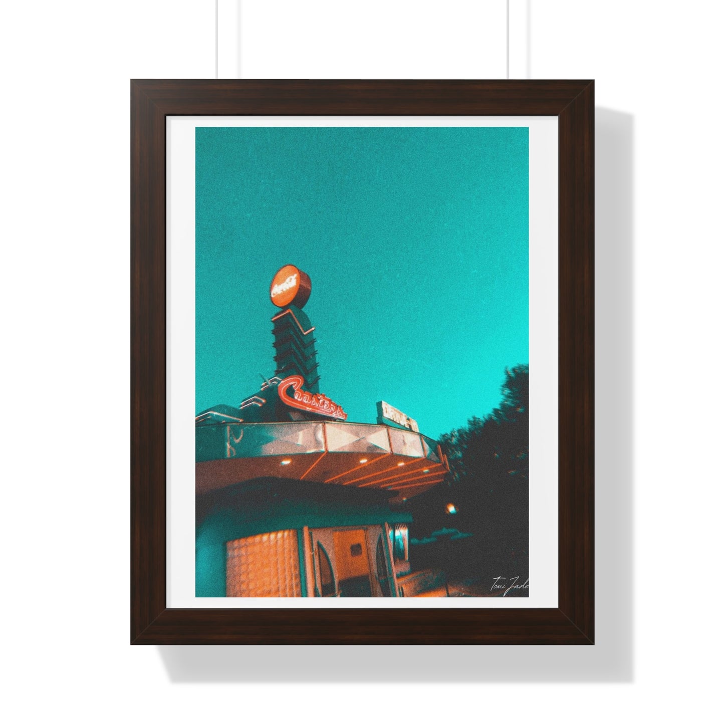 Coasters Drive In - Framed Vertical Poster