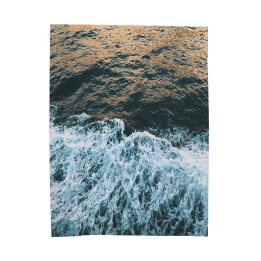 Rushing Waters - Velveteen Plush Blanket