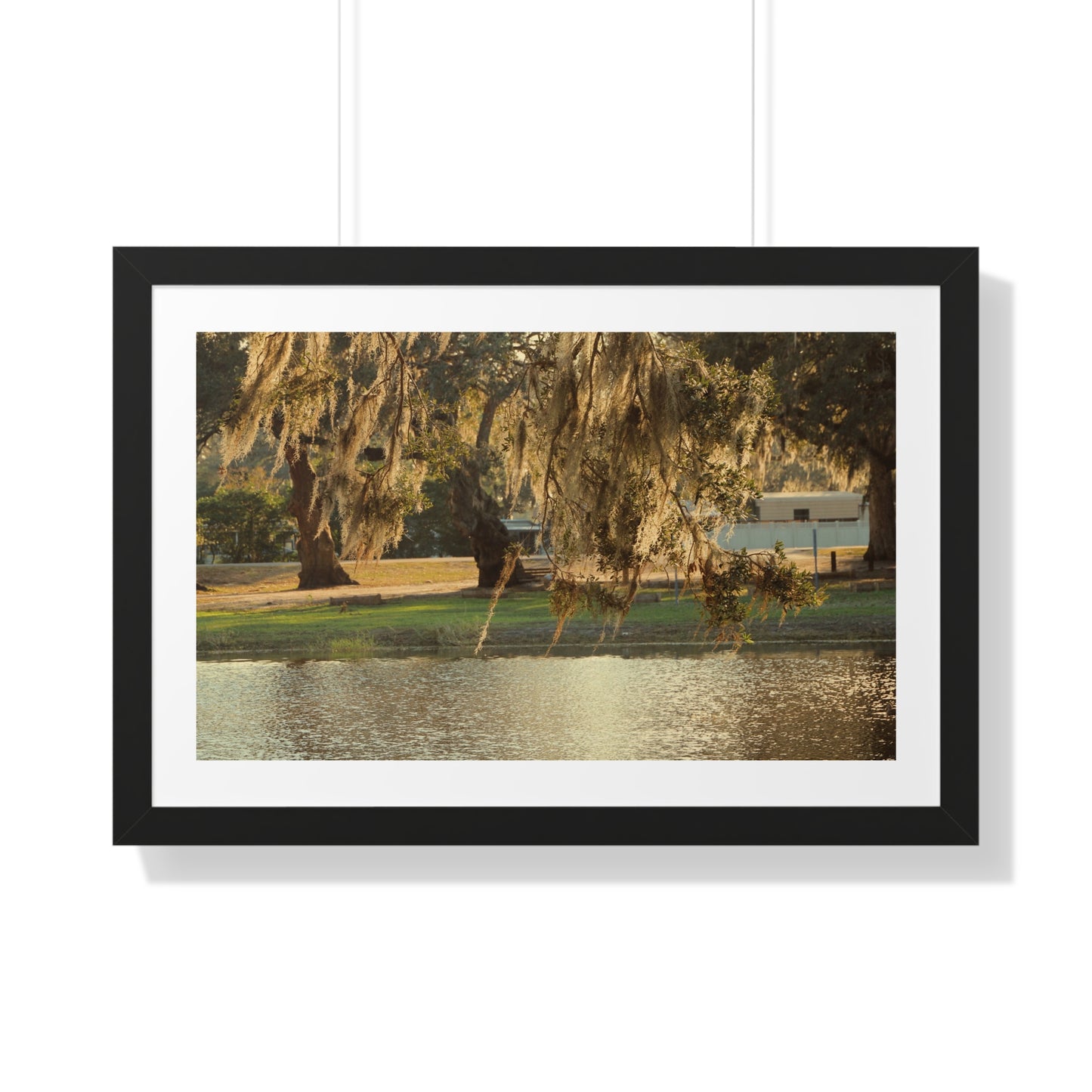 A Golden Park - Framed Horizontal Poster