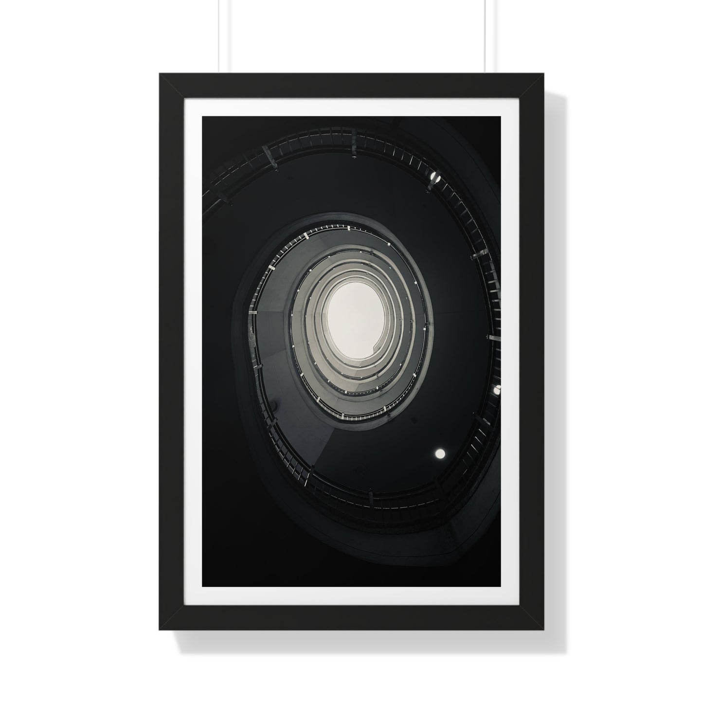 Spiral Staircase - Framed Vertical Poster