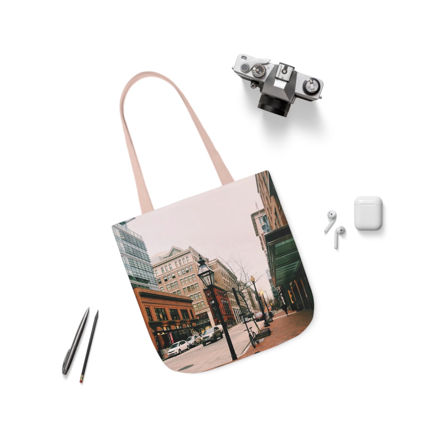 Eleventh Street - Canvas Tote Bag (Men), 5-Color Straps