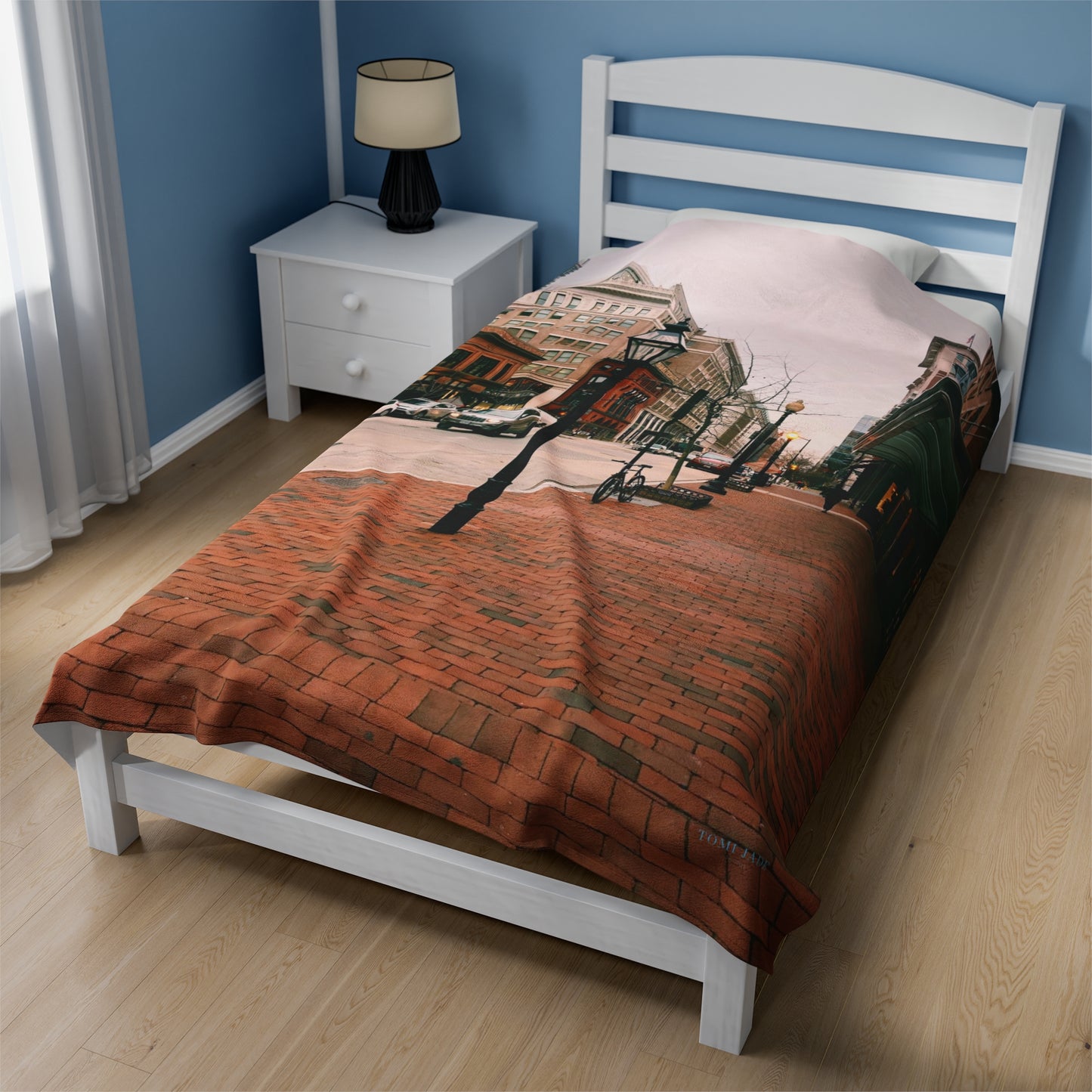 Eleventh Street - Velveteen Plush Blanket