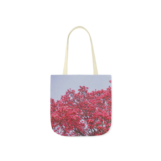 Blooming Pink - Canvas Tote Bag (Ladies), 5-Color Straps