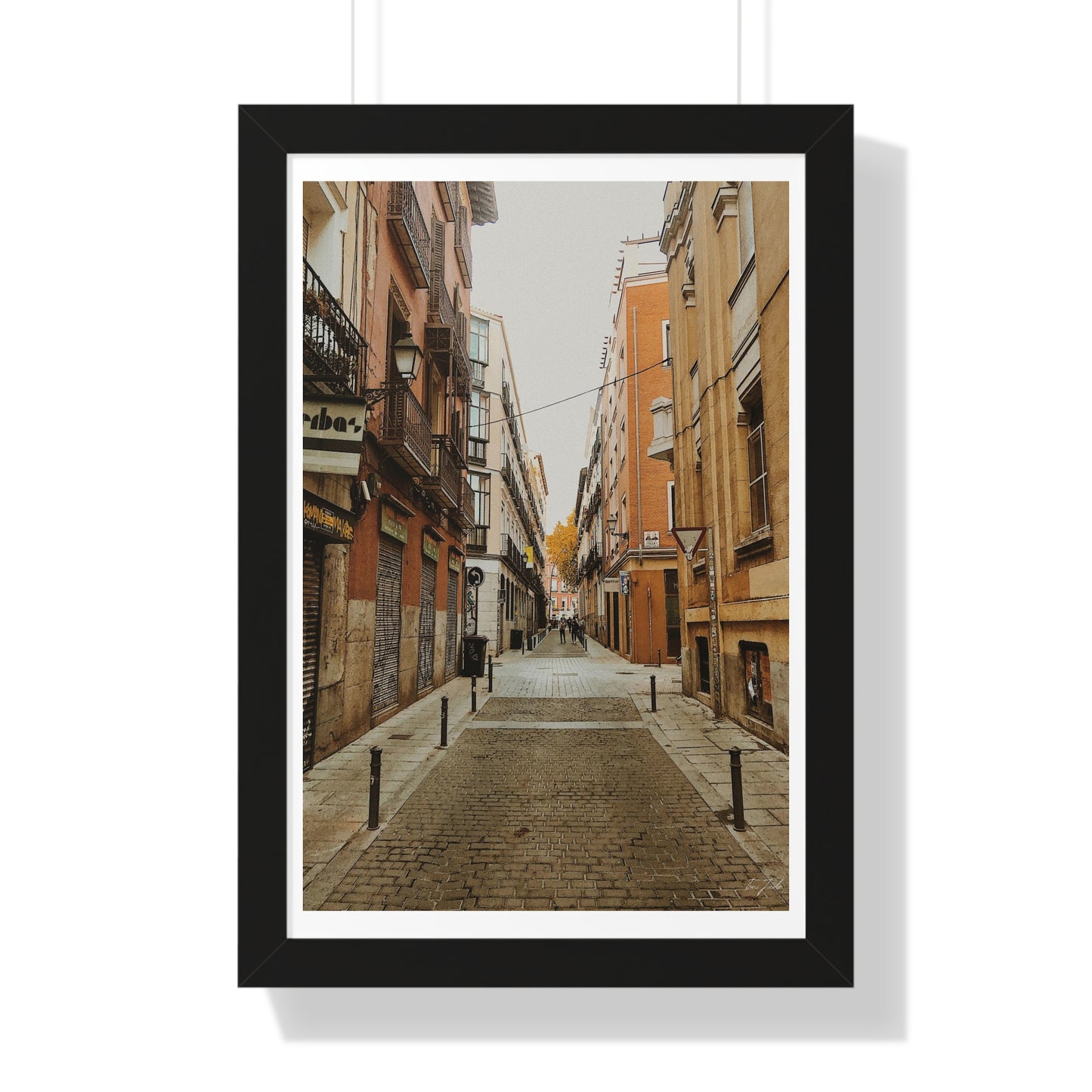 Nostalgic Streets - Framed Vertical Poster