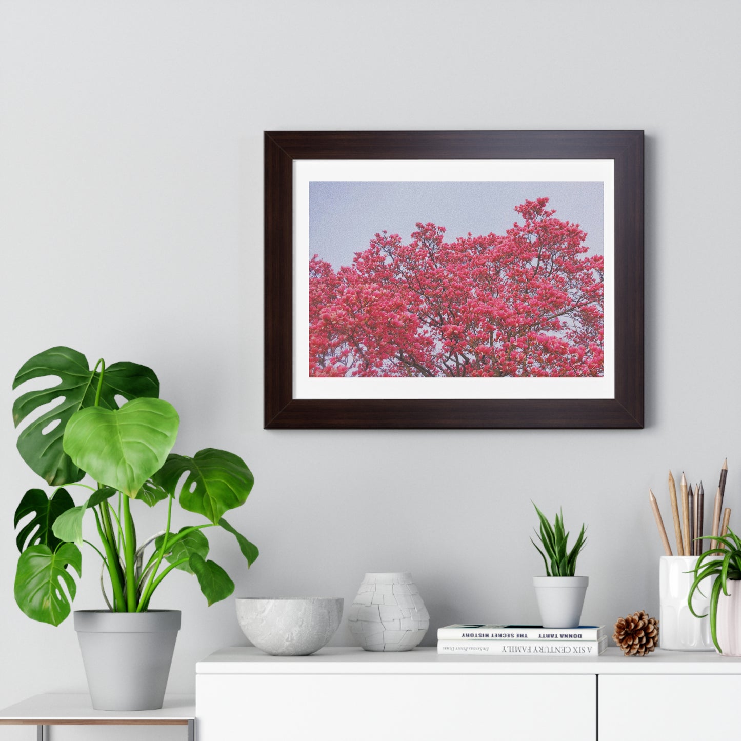 Blooming Pink - Framed Horizontal Poster