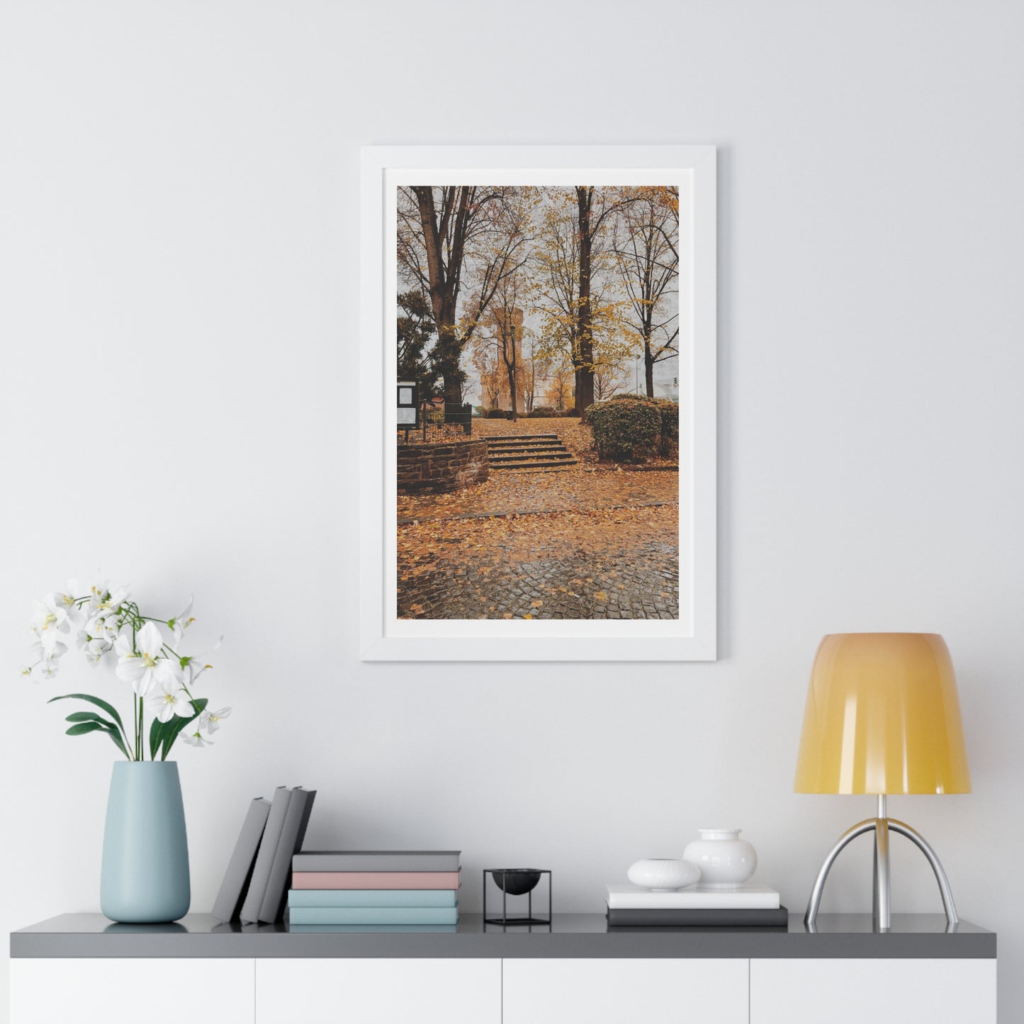 Fall in Germany - Framed Vertical Poster