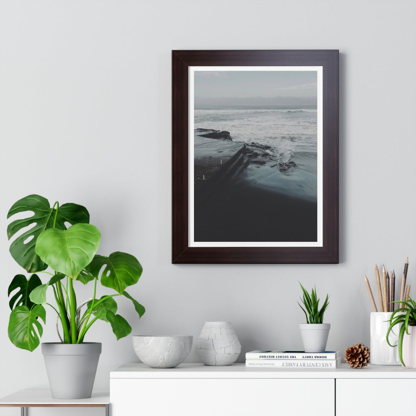 Deep Coast - Framed Vertical Poster