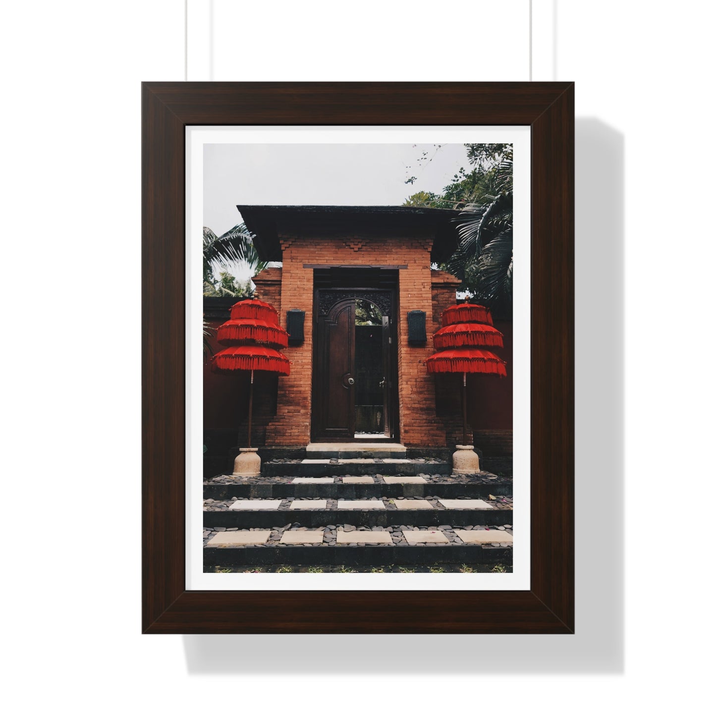 Indonesian Entrance - Framed Vertical Poster