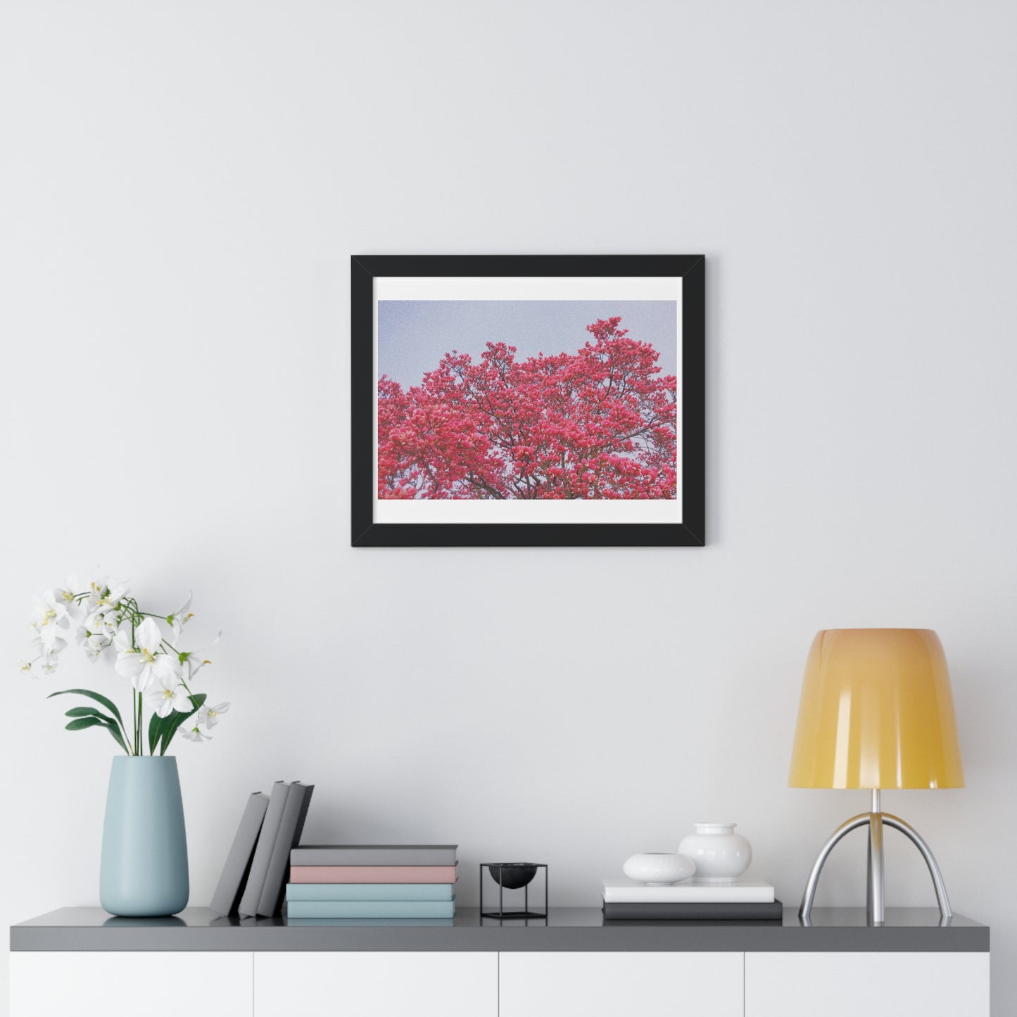 Blooming Pink - Framed Horizontal Poster
