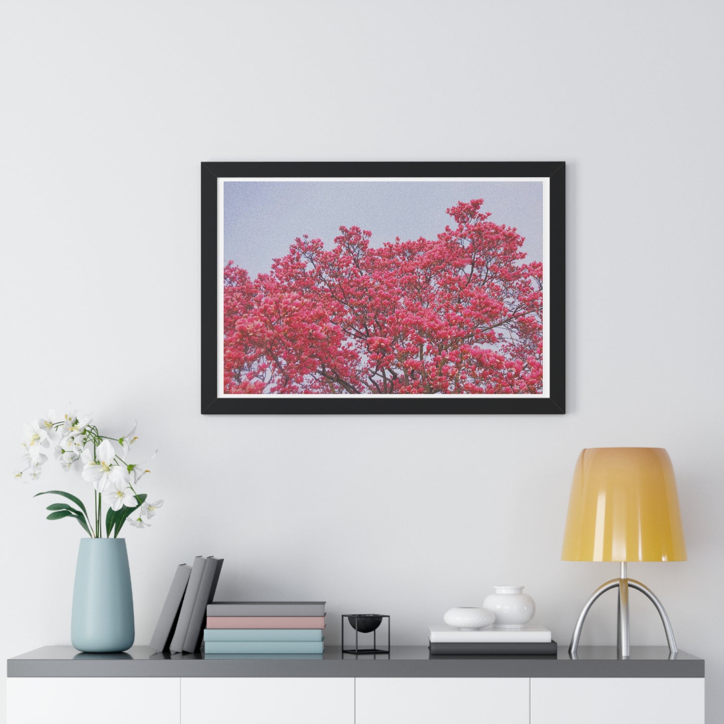 Blooming Pink - Framed Horizontal Poster