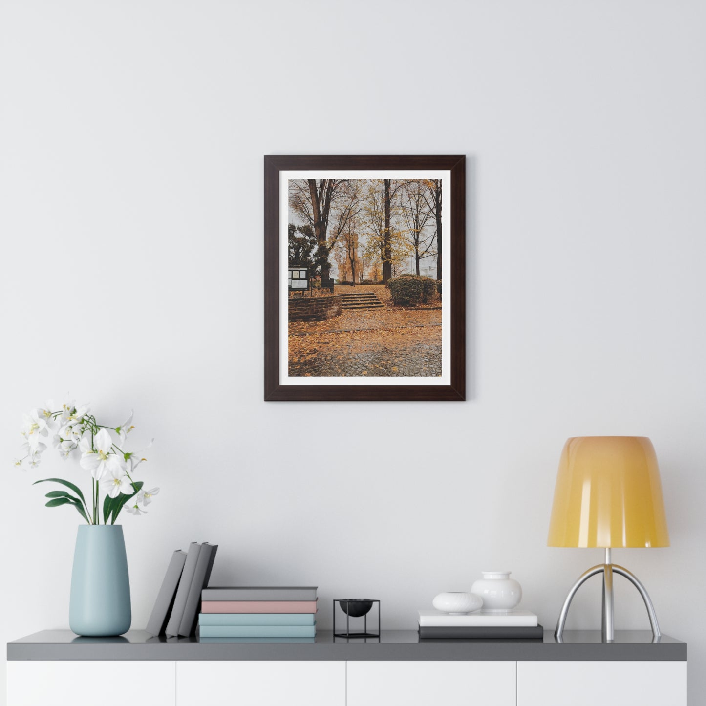 Fall in Germany - Framed Vertical Poster