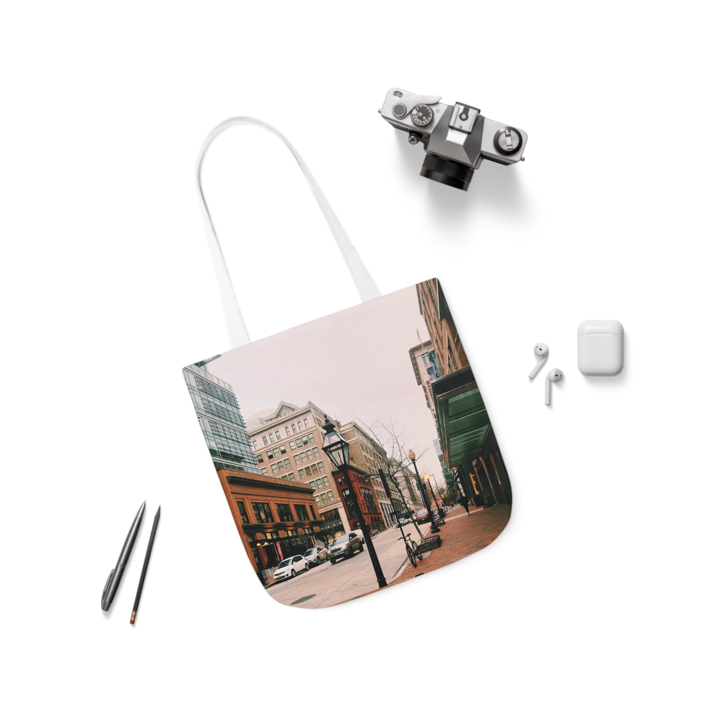 Eleventh Street - Canvas Tote Bag (Men), 5-Color Straps
