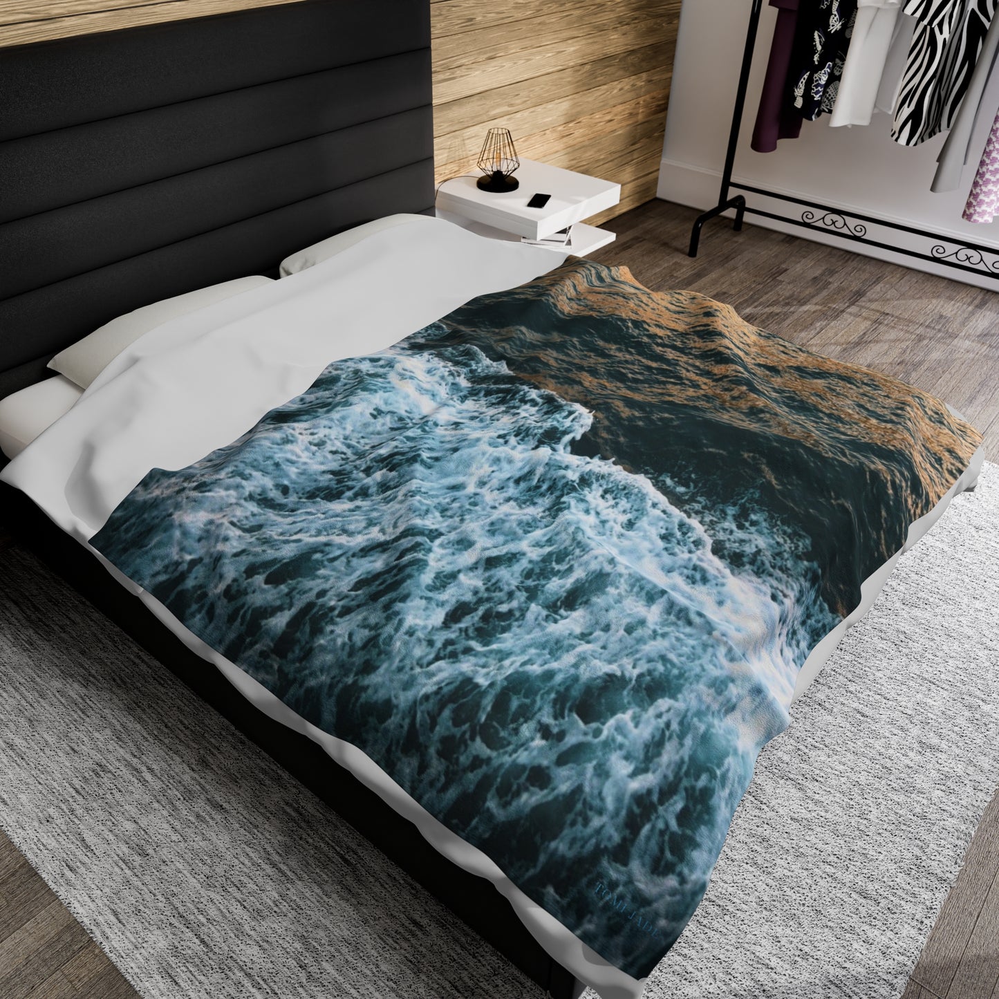 Rushing Waters - Velveteen Plush Blanket