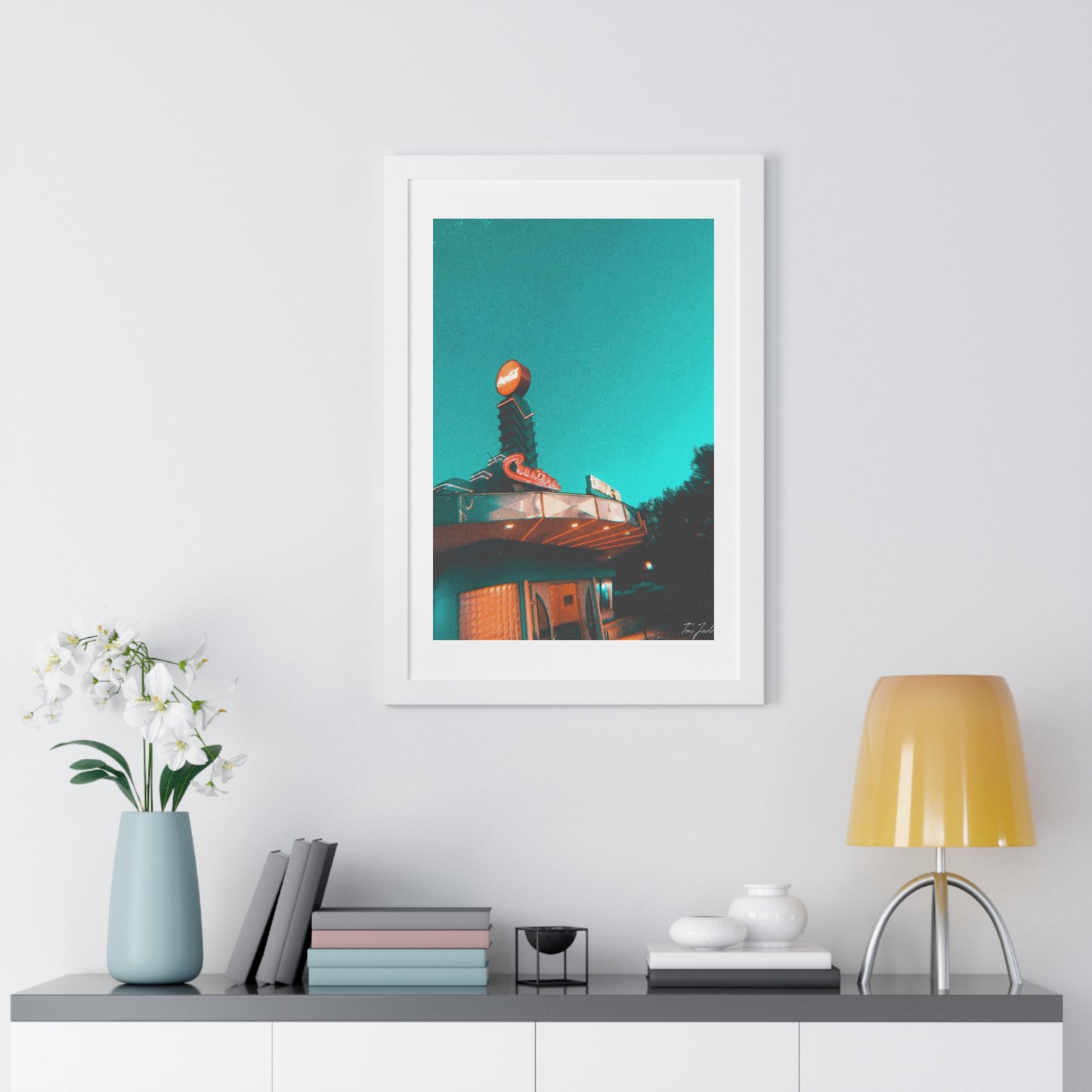 Coasters Drive In - Framed Vertical Poster