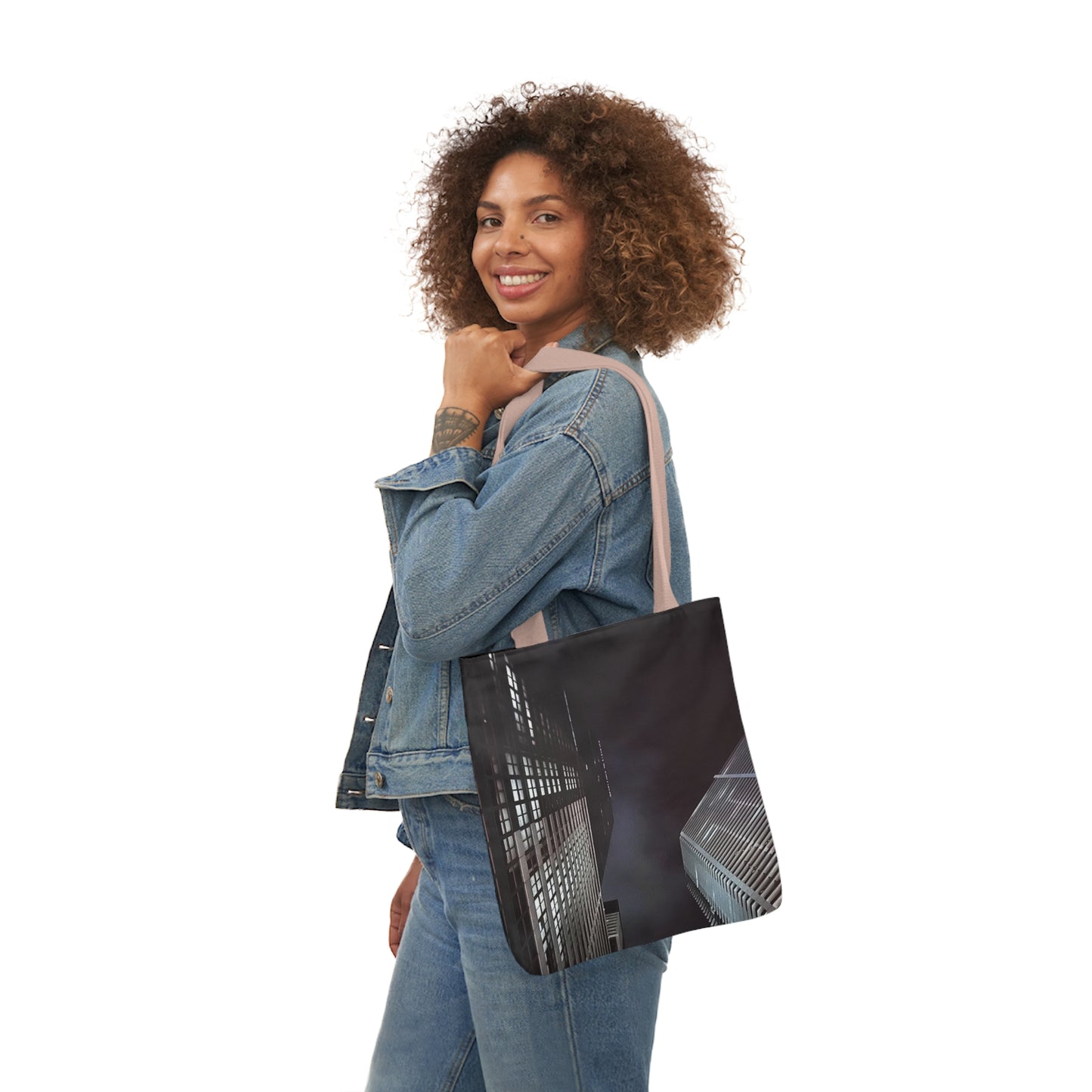 City Night Skies - Canvas Tote Bag (Men), 5-Color Straps