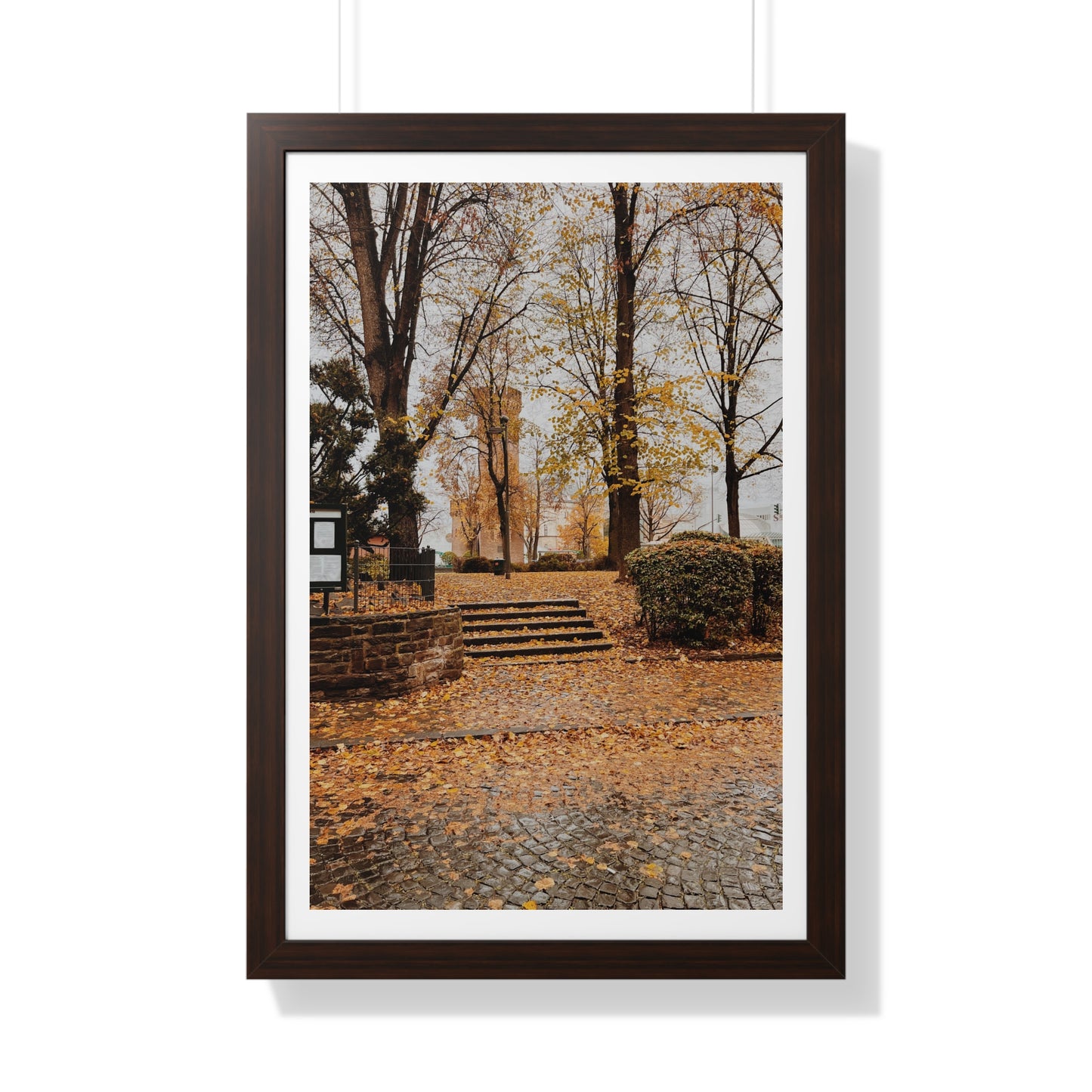 Fall in Germany - Framed Vertical Poster