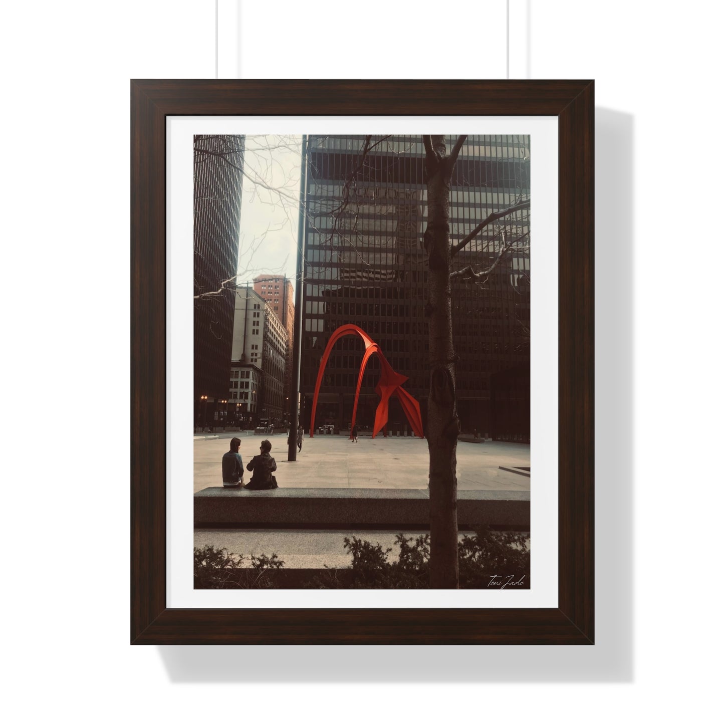 Calder Red - Framed Vertical Poster
