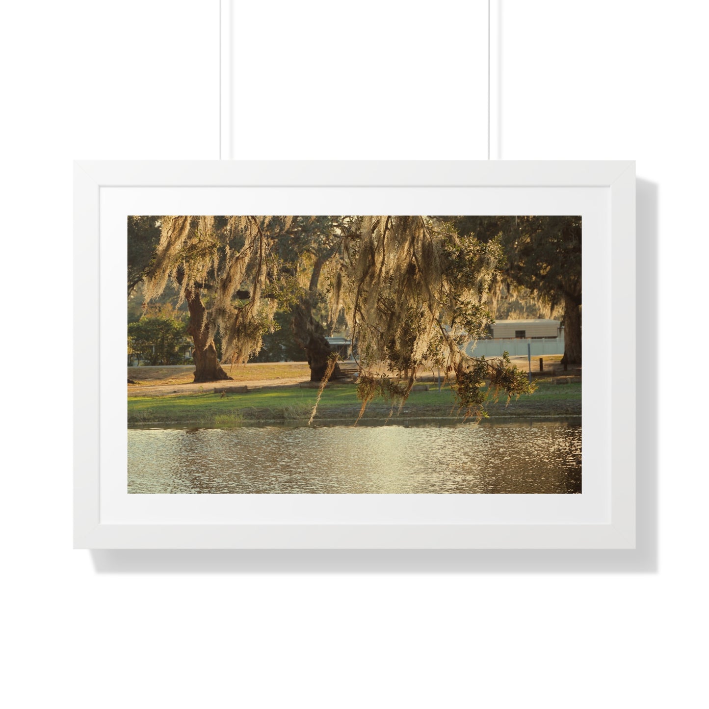A Golden Park - Framed Horizontal Poster