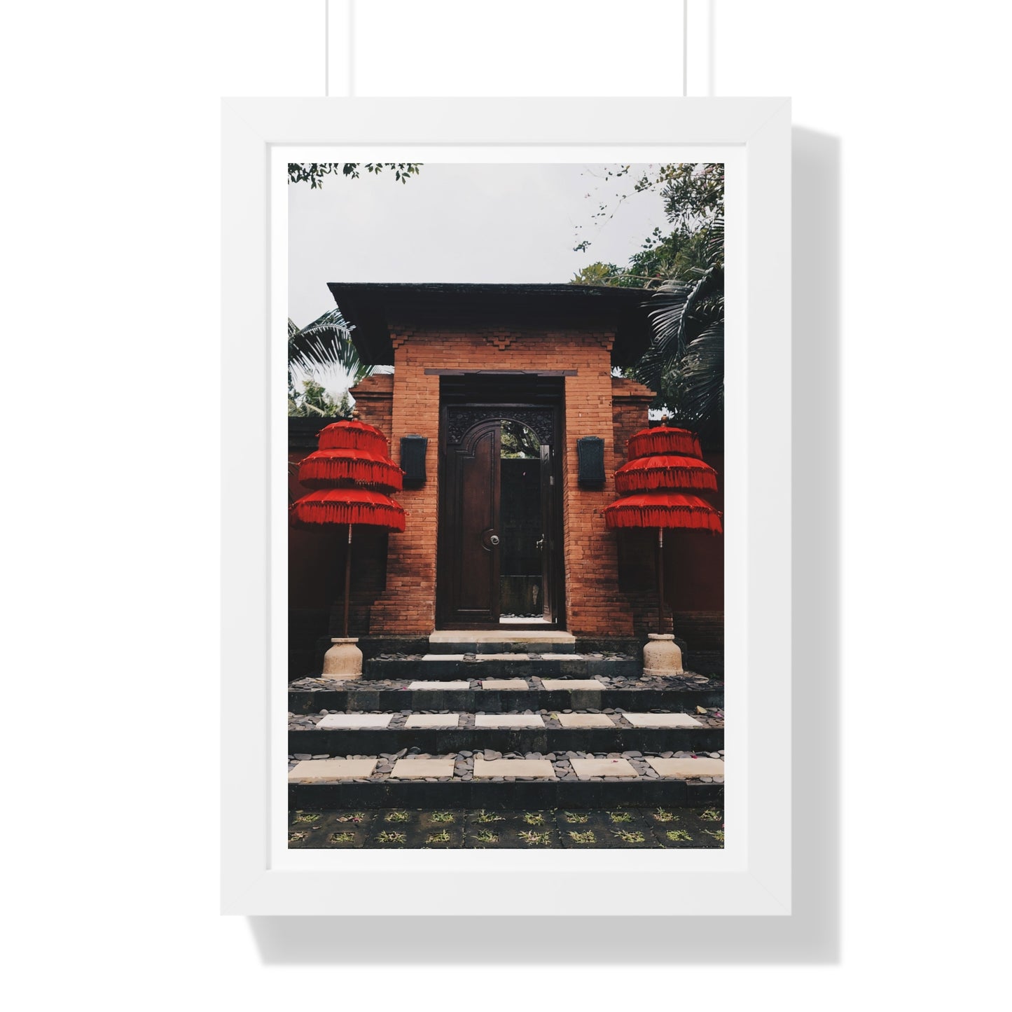 Indonesian Entrance - Framed Vertical Poster
