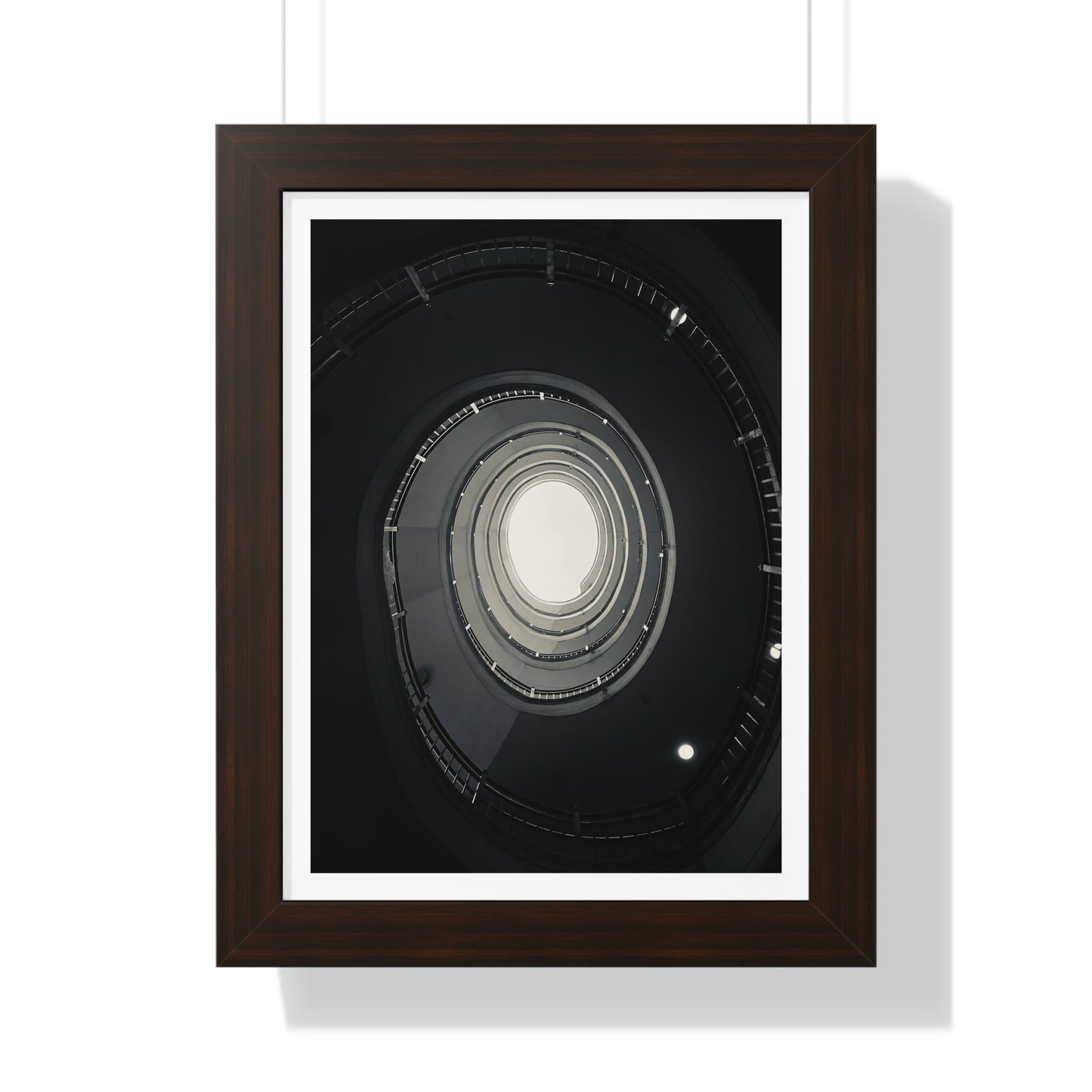 Spiral Staircase - Framed Vertical Poster
