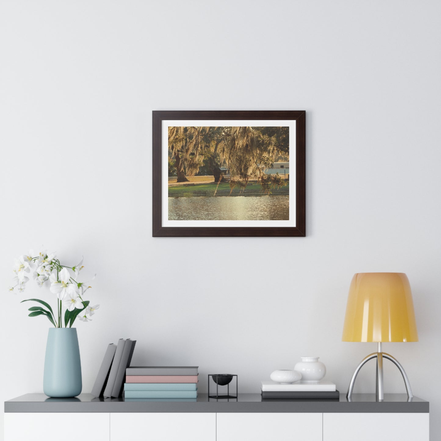 A Golden Park - Framed Horizontal Poster