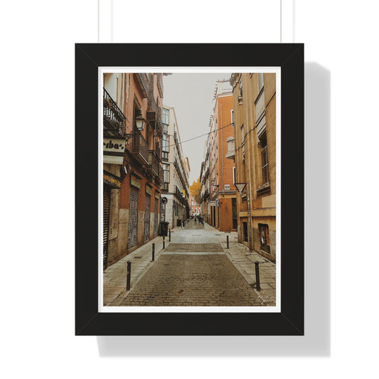 Nostalgic Streets - Framed Vertical Poster