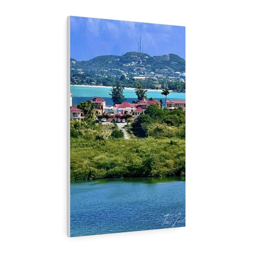 Villas By The Coast-Canvas Gallery Wraps - TomiJadePhotos