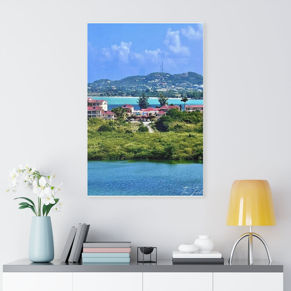 Villas By The Coast-Canvas Gallery Wraps - TomiJadePhotos