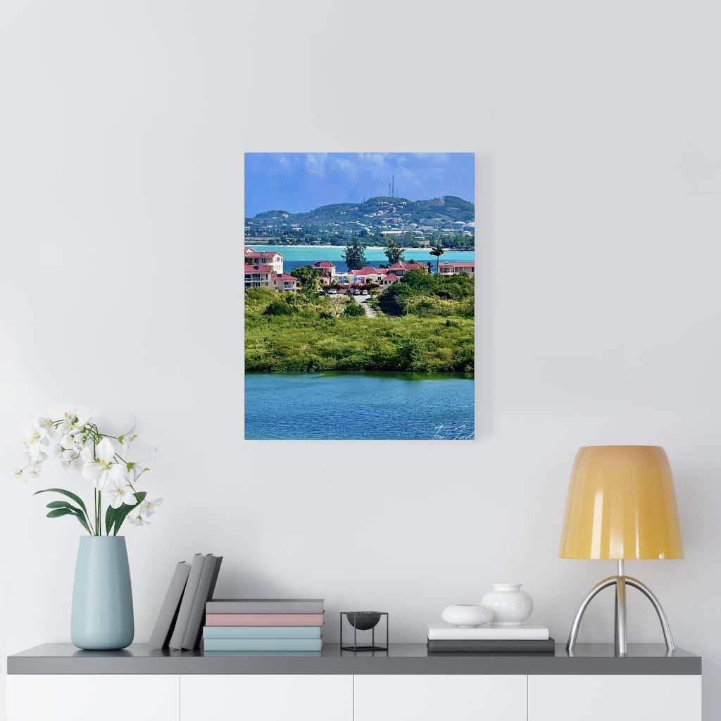 Villas By The Coast-Canvas Gallery Wraps - TomiJadePhotos