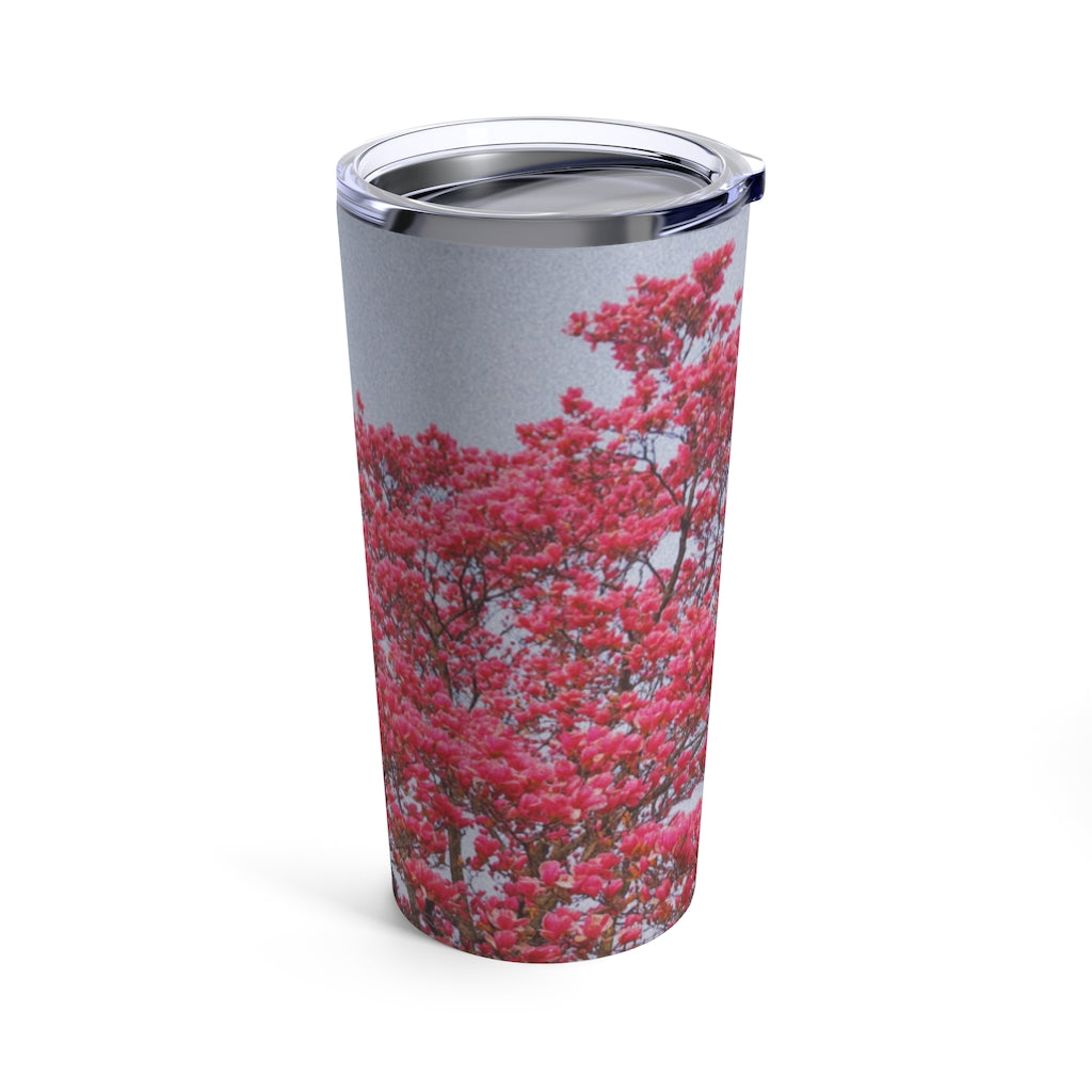 Blooming Pink- Tumbler Cup 20oz - TomiJadePhotos