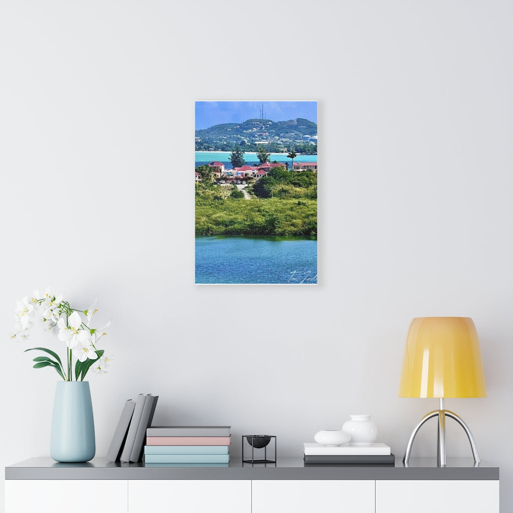 Villas By The Coast-Canvas Gallery Wraps - TomiJadePhotos