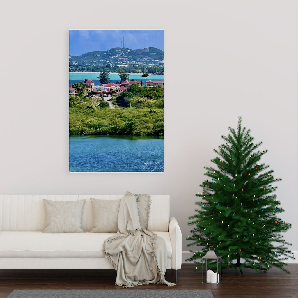 Villas By The Coast-Canvas Gallery Wraps - TomiJadePhotos