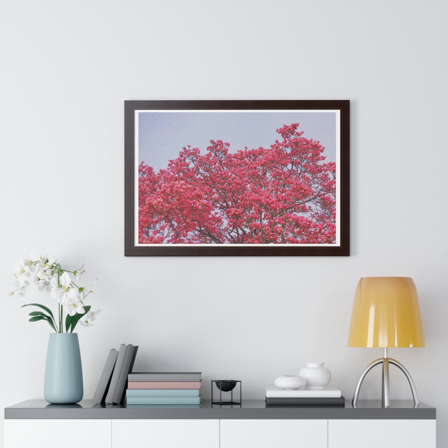 Blooming Pink - Framed Horizontal Poster