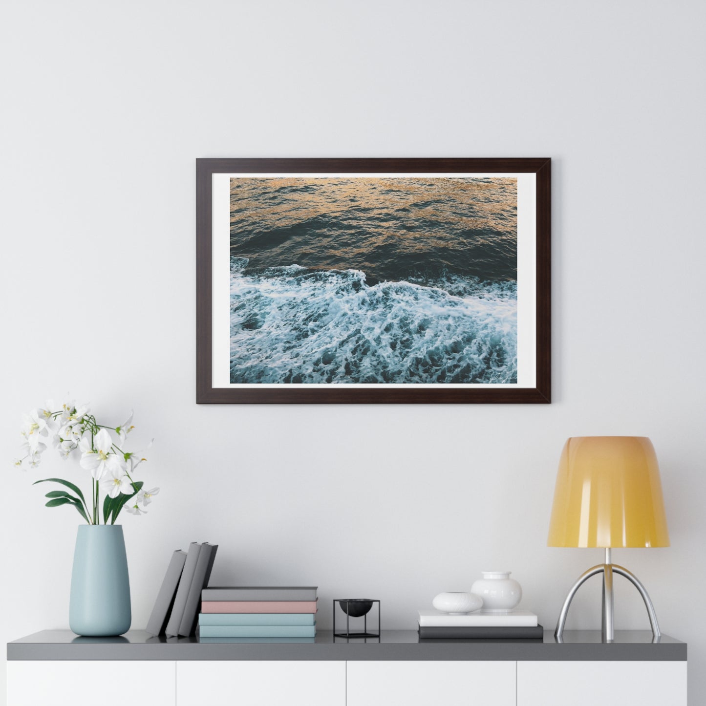 Rushing Waters - Framed Horizontal Poster