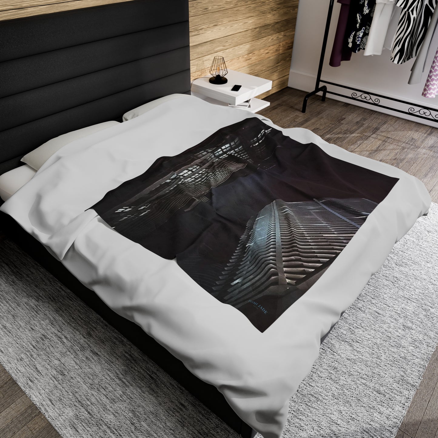 City Night Skies - Velveteen Plush Blanket