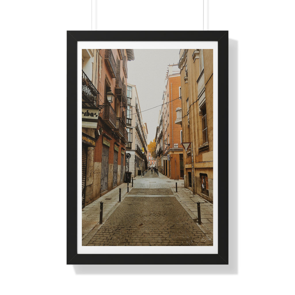 Nostalgic Streets - Framed Vertical Poster