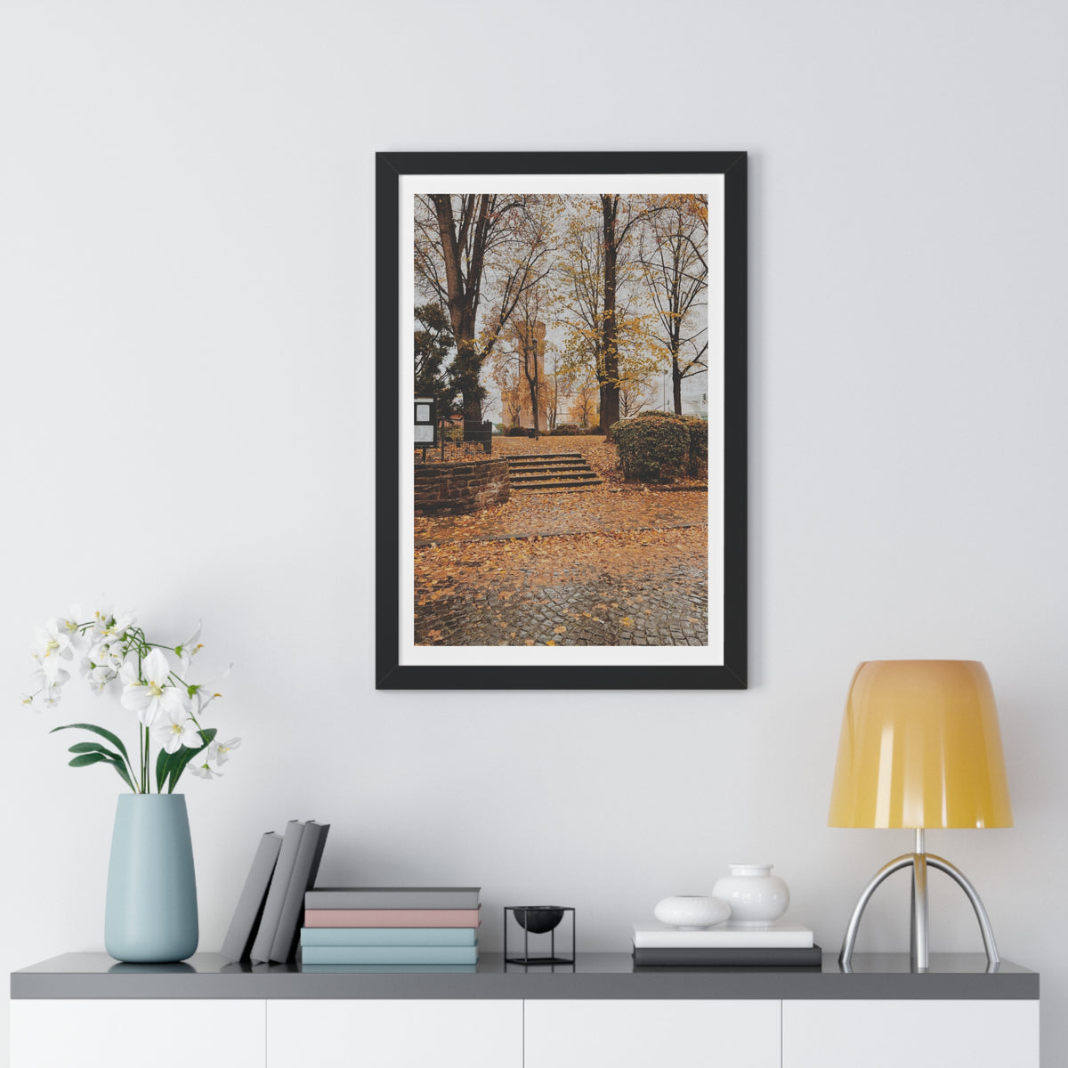 Fall in Germany - Framed Vertical Poster