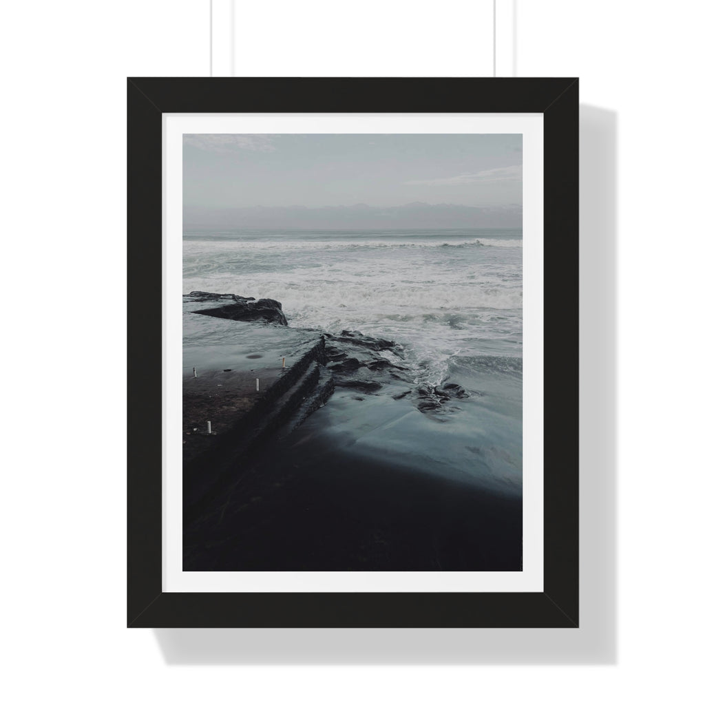 Deep Coast - Framed Vertical Poster